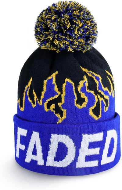 Gorro punto pompón invierno cálido colorido hombre mujer