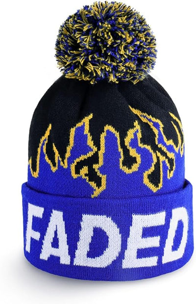 Gorro punto pompón invierno cálido colorido hombre mujer