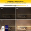 Tira LED 50ft 4000K control remoto dormitorio