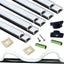 Tira LED negra en U 10x3.3 ft cubierta silicona