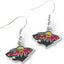 Aretes pendientes logo NHL mujer