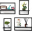 Set 4 estantes flotantes cuadrados para sala decoración