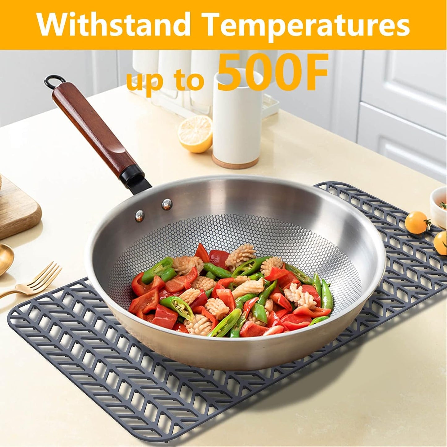 Protectores fregadero cocina 12-30pulg silicona antiderrap