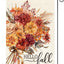 Bandera jardín floral 12x18pulg doble cara hello fall