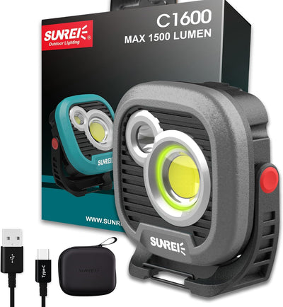 Luz magnética LED recargable 1500LM 6 modos IPX5