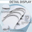 10 Abrazaderas Acero Inox M63 2.5pulg Correa 2 Agujeros Soporte U
