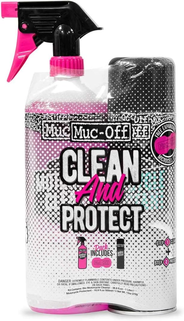 Kit Duo Cuidado Motocicleta Limpieza y Protección