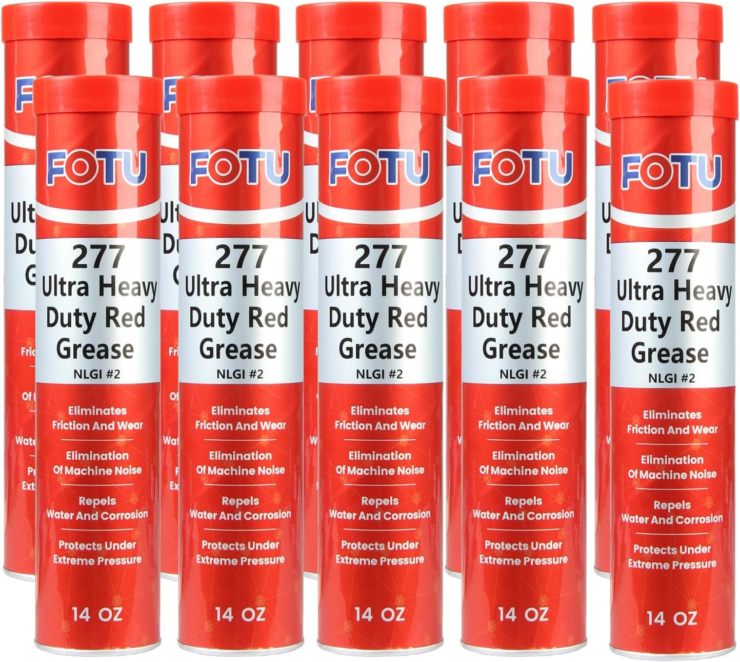 Tubo grasa rojo #2 para rodamientos 10uds