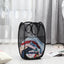 2 Cestas plegables malla para ropa sucia baño viaje negro
