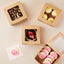 Cajas galletas con ventana 6x6x2.5pulg set 50