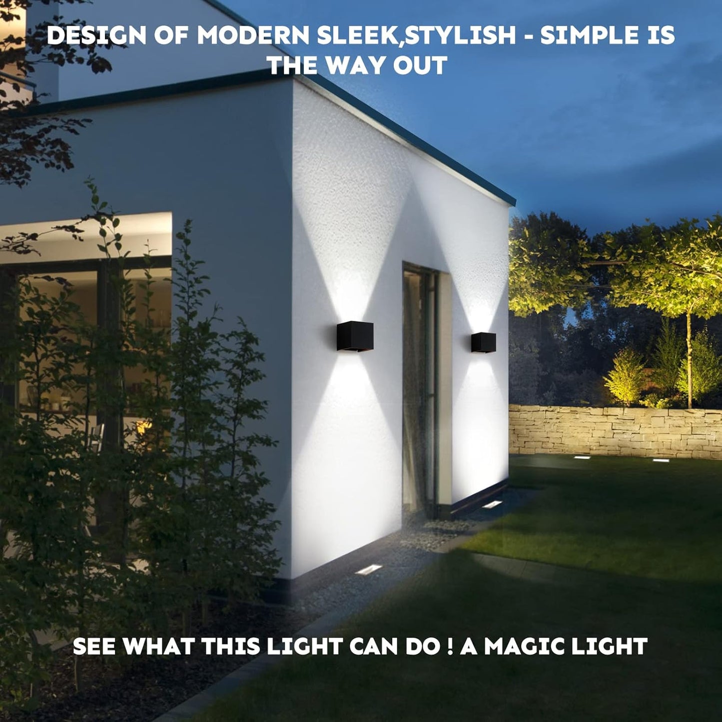 Apliques pared exterior LED 20W luz ajustable impermeable