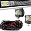 Barra luz LED curvada 32pulg antiniebla Jeep Polaris