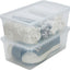 Contenedores apilables 13x7.5x4.5" set 6 para ropa y hogar