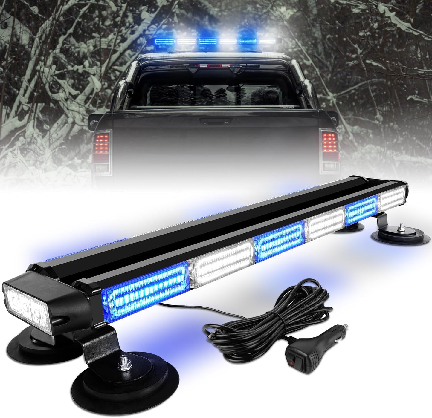 Barra luz estroboscópica techo 26" 126 LED doble cara
