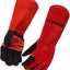 Guantes manipulación animales talla L doble acolchado cuero