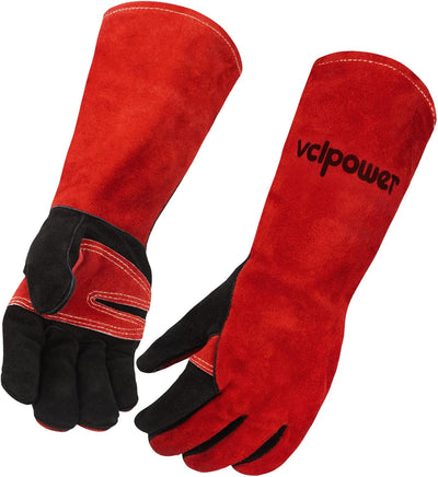 Guantes manipulación animales talla L doble acolchado cuero