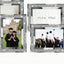 4 Portarretratos Graduación 4x6pulg Espejo Cristal Plateado