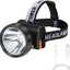 Linterna frontal recargable LED súper brillante 2 modos