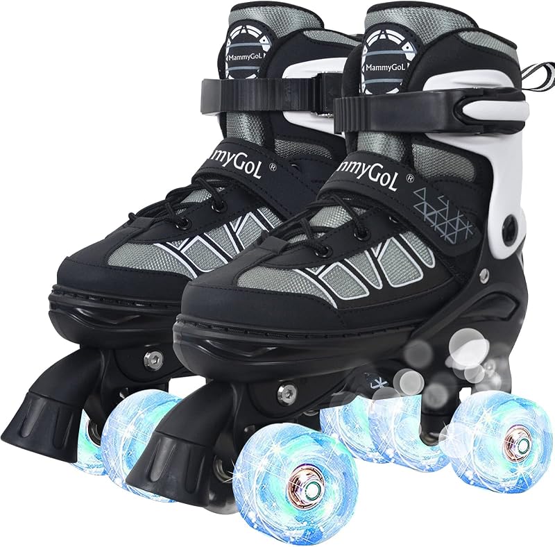 Patines para niños ajustables con ruedas iluminadas 6-12