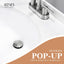 Desagüe baño sin desbordamiento tapón níquel