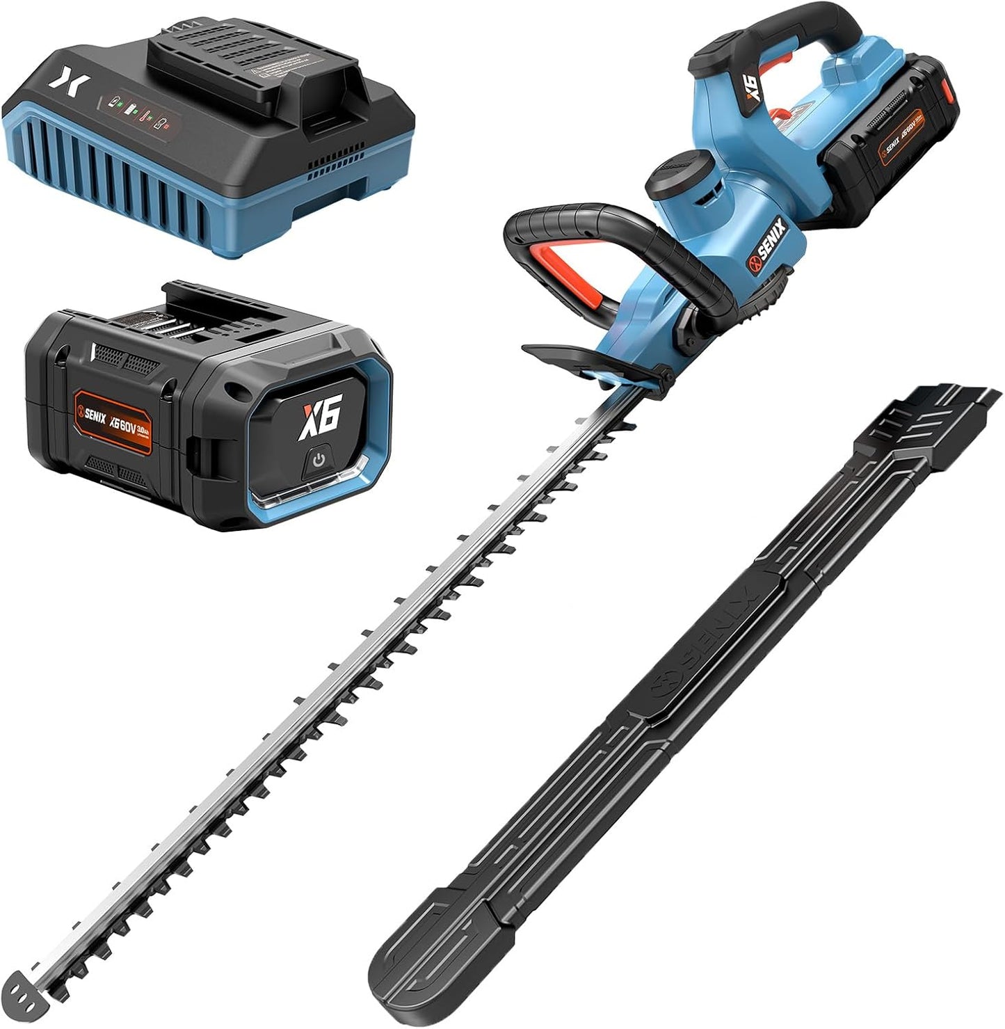 Cortasetos inalámbrico 60V batería 3.0 Ah motor sin