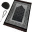 Alfombrilla oración terciopelo kufi negro 33 cuentas