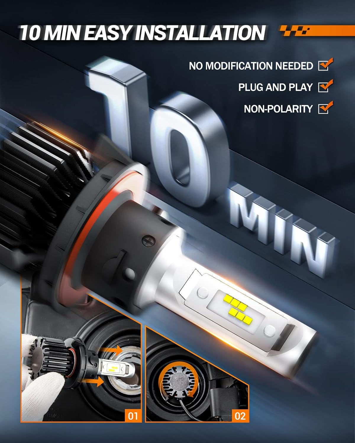Luz antiniebla H13 dual enchufar y listo pack 2