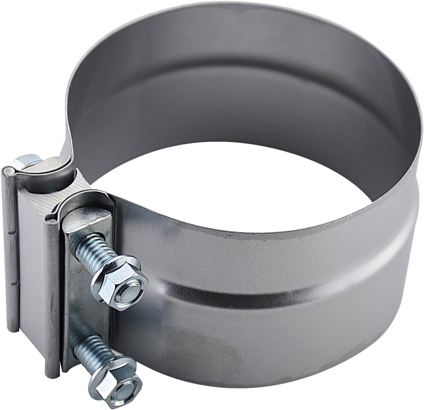 Abrazadera escape banda acero aluminizado 5"