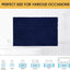 Alfombra baño azul marino 48x17pulg antideslizante ultra suave