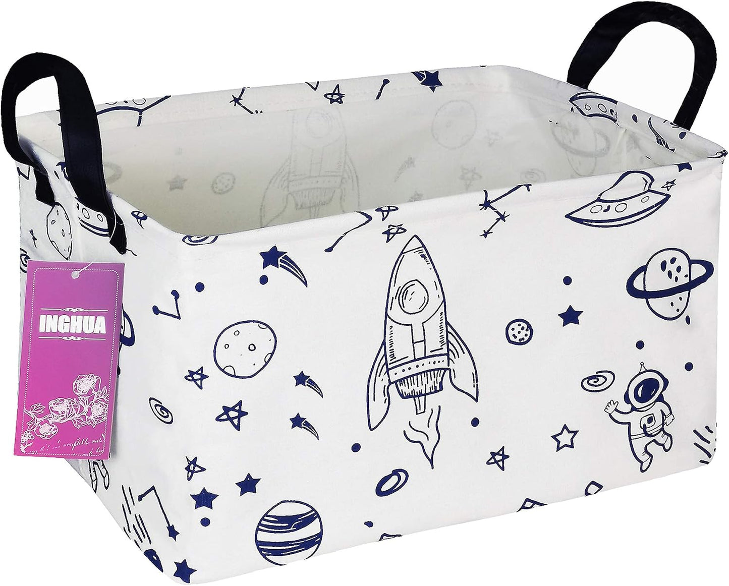 Cesta tela organizador rectangular para juguetes hogar oficina