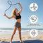 Cuerda ejercicio ajustable 9ft doble tejida cardio