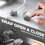 Clips cable resorte dual cierre gancho pack 6 soporte adhesivo