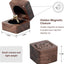 Caja anillos madera para bodas y aniversarios