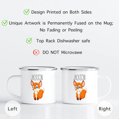 Taza Personalizada para Niños con Nombre Café Leche