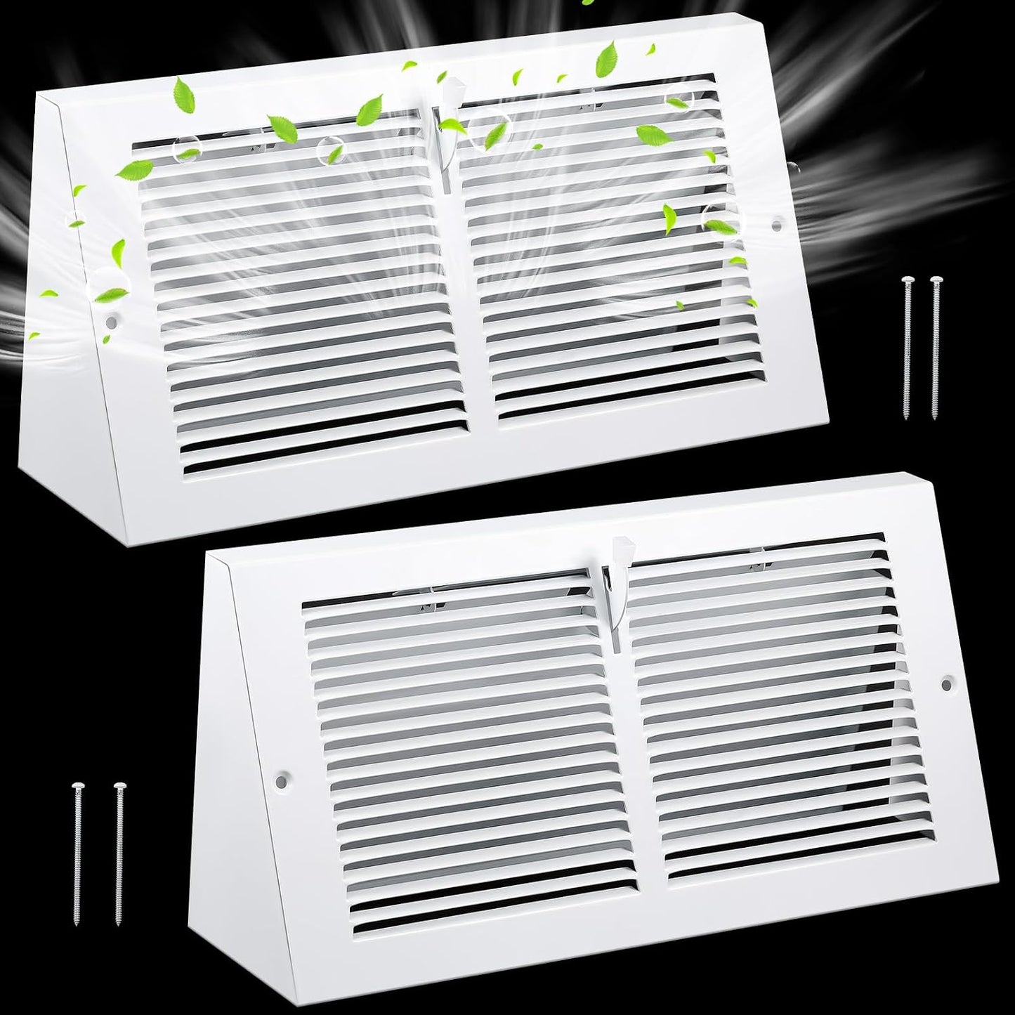 Cubiertas ventilación zócalo 12x6pulg rejilla acero triangular