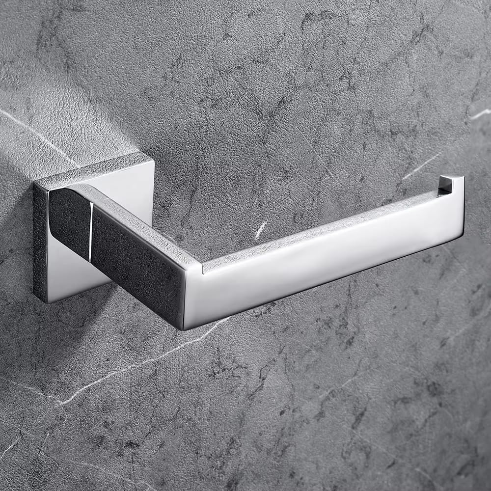 Portarrollos baño acero inox cromado pared
