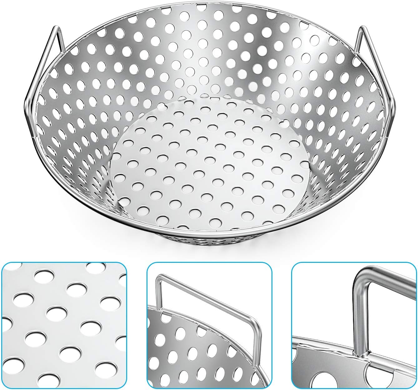 Cesta carbón acero inox 14pulg comp Kamado Joe Pit Boss