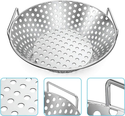 Cesta carbón acero inox 14pulg comp Kamado Joe Pit Boss