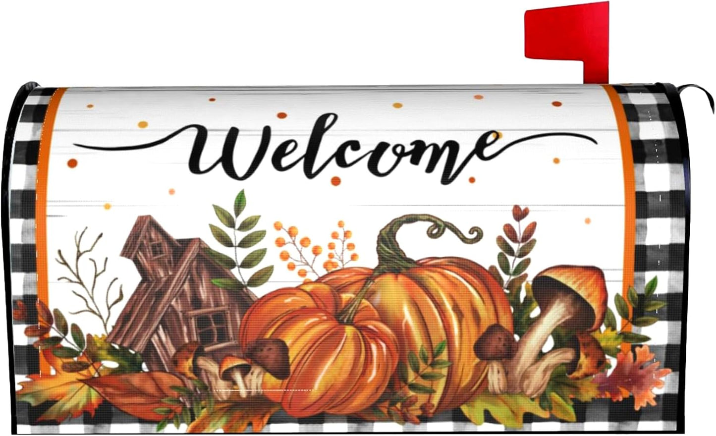 Fundas magnéticas para buzón otoño calabaza 18x21pulg