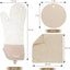 6 Pzas Guantes Horno 15" Algodón Silicón Antiderrap Blanco