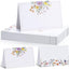60 Tarjetas Flores Silvestres 4.33x3.54pulg Mesa Boda