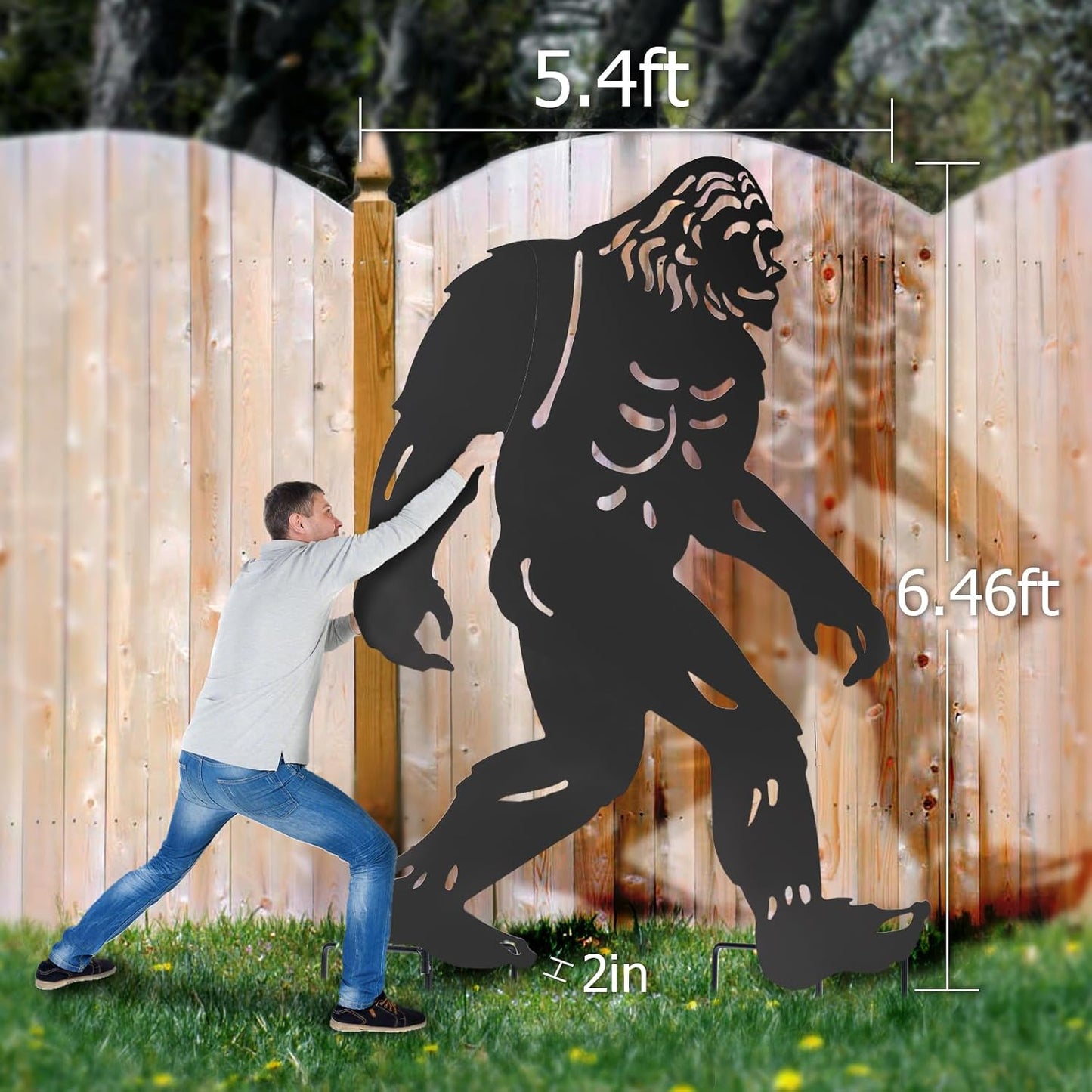 Estatua metal decoración patio 6.6ft regalo cumpleaños