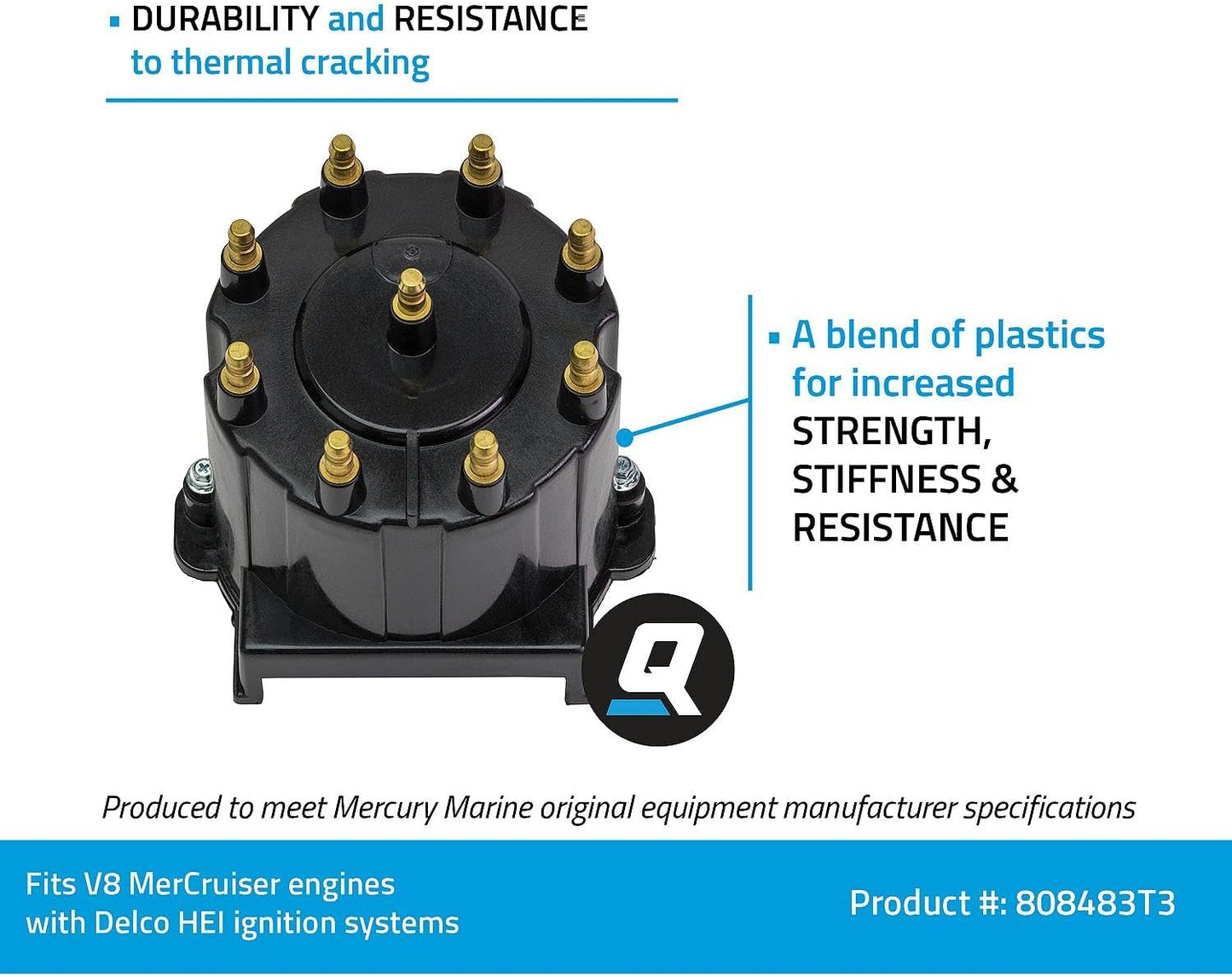 Kit tapa distribuidora motores V-8 GM Delco HEI