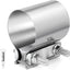 Abrazadera escape 5.0pulg acero inox 304 manguito