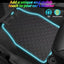 Alfombrillas coche con luz led control app cuero negro