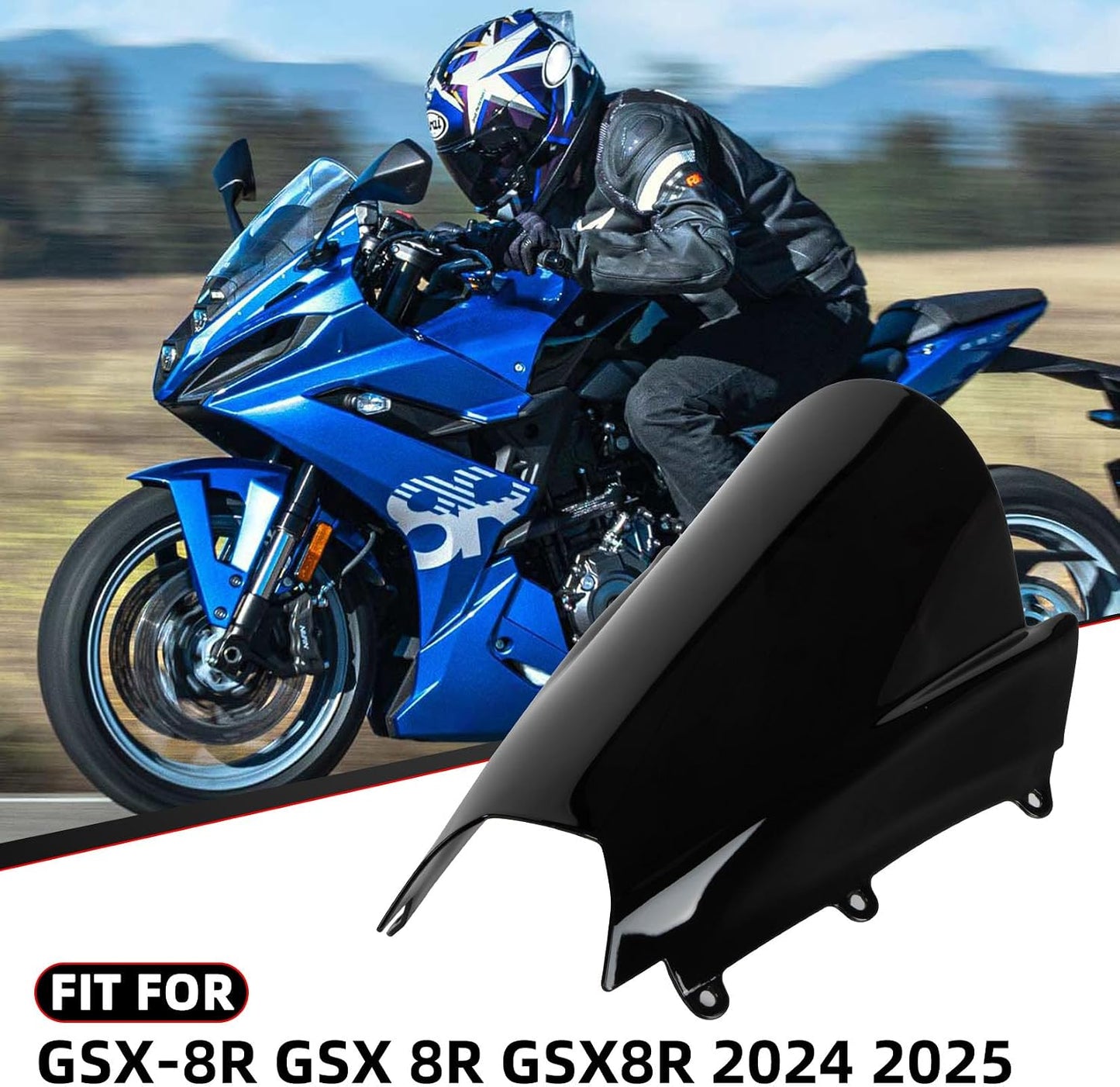 Deflectores parabrisas GSX-8R 2024-2025 reducen viento