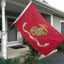 Bandera USMC resistente 2x3 doble cara poliéster ojales