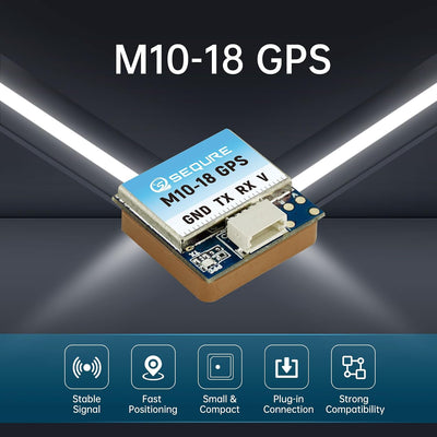 Módulo GPS Mini FPV M10-18 chip 10ª gen antena cerámica Ubx
