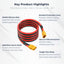 Cable XT90 30ft 10AWG macho a hembra para drones
