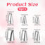 6 Pzas Tubos Acero Inox Decoración Canasta Pastelería